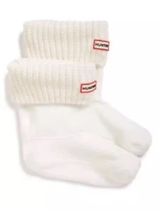 Hunter Women’s White Original Short Boot Socks Size M/5-7 - Picture 1 of 4