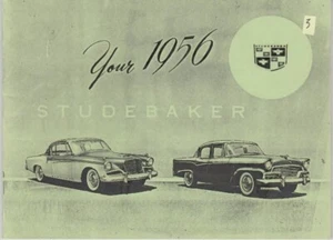 1956 Studebaker Champion, Commander, President, Hawk | Owner's Manual #6 - Bild 1 von 20