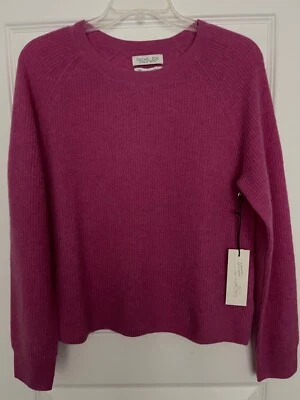 NUEVO con ETIQUETAS SUÉTER JERSEY RACHEL ZOE TALLA GRANDE 100% CACHEMIR ROSA PROFUNDO Foto 1 de 4