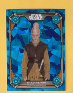 2024 Chrome Sapphire Star Wars The Phantom Menace Jedi Council Ki-Adi Mundi /100 - Picture 1 of 2