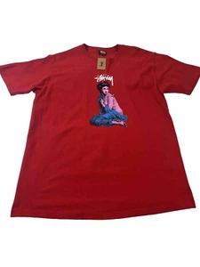 Camiseta Stüssy Lady Roma roja oscura - Imagen 1 de 3