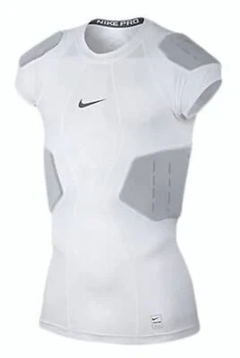 NIKE Pro Hyperstrong Core 4 Pad White Compression FOOTBALL Top Shirt Mens Sz XL - Image 1 of 4