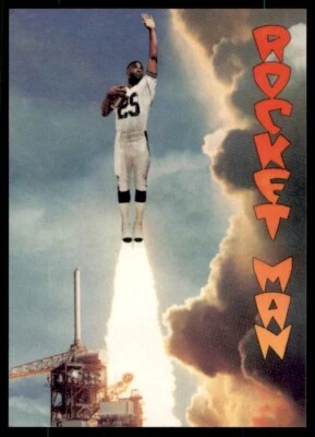 1991 Rocket Man #NNO Raghib Ismail ROOKIE Toronto Argonauts RARE! - Image 1 of 3