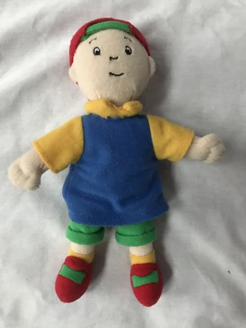 Caillou 8" Plush Boy Doll Lovey PBS 2001 Cinar Irwin vintage Cover