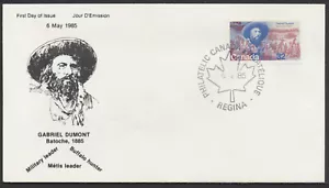 1984 #1049 Gabriel Dumont FDC Ken Covers Cachet Regina - Picture 1 of 2