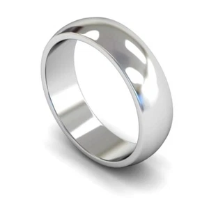 Titanium Court Shaped Polished Wedding Ring 6mm 7mm 8mm 9mm 10mm - All Sizes - Picture 1 of 10