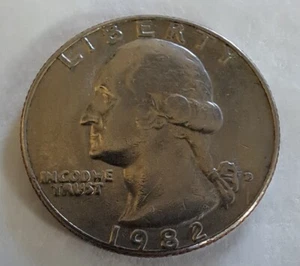 1982-D, Washington Quarter, DDO, Error, Filled In Mint Mark - Picture 1 of 9