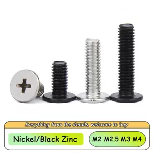 M2 M2.5 M3 M4 CM Phillips cabeza de oblea plana ultra delgada tornillo máquina tornillo - Imagen 1 de 7
