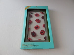Kate Spade Protective Case iPhone SE iPhone 8/7 Red Floral champagne New - Picture 1 of 9