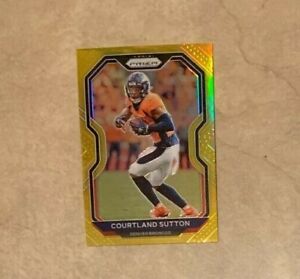 Courtland Sutton #111 2020 Panini GOLD Prizm #10/10 ONLY 10 EVER MADE Broncos