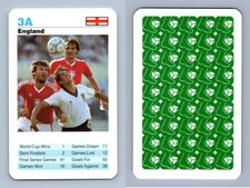 England - World Cup Football Waddingtons Super Top Trumps Card