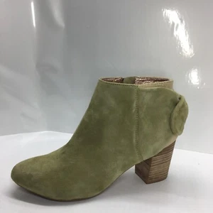 Miss Albright Mujer Verde Gamuza y Dorado Brillo Botines Zapatos Talla 6M - Imagen 1 de 9