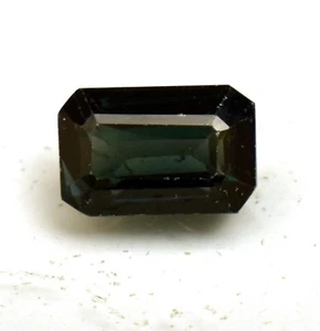 Mozambique Green Tourmaline 4.45 Ct Emerald Cut Lab-Created Loose Gemstone - Picture 1 of 6