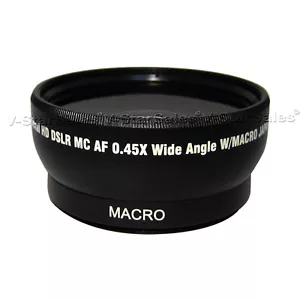 52mm 0.45X Super Wide Angle Lens for Nikon 18-55mm 55-200mm 50mm 1.4 50mm 1.8 - Picture 1 of 3