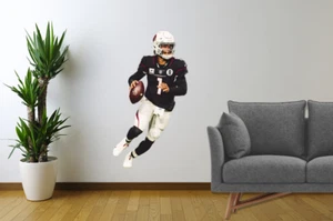 CJ Stroud Wall Sticker Vinyl Removable Decal Texans Football Decor Reusable CJ1 - Picture 1 of 2