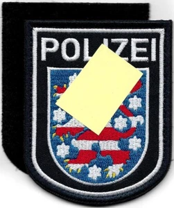 Policía ANTIGUA Velcro Insignia Turingia Parche Insignia Policía Erfurt Eisenach - Imagen 1 de 3