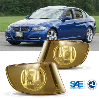 Fog Lights For 2007-2011 BMW E92 E93 328i 335i Coupe w/ M-Package Yellow Lens US Foto 1 de 4