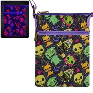 Funko POP! The Nightmare Before Christmas Black Light Passport Bag Glows in Dark - Picture 1 of 4