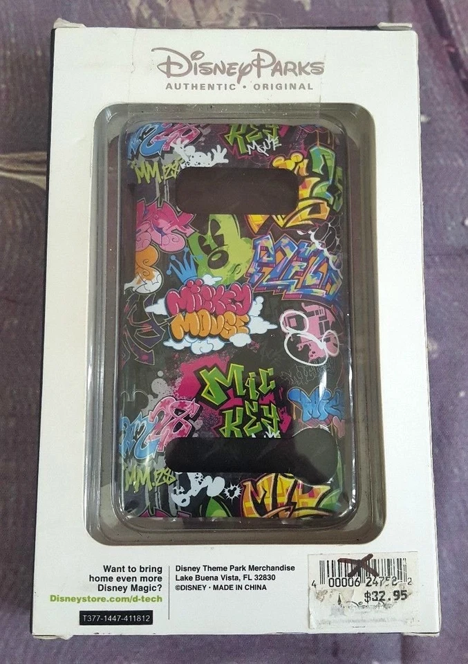 DISNEY D-TECH GRAFITTI MICKEY MOUSE CLIP ESTUCHE Y PROTECTOR DE PANTALLA HTC EVO 4G Foto 1 de 4