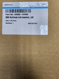Conjunto de entrada multimodo Agilent 8890, LN2 P/N G3450-67082 excelente estado - Imagen 1 de 2
