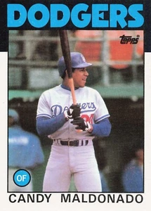 1986 Topps Baseball Candy Maldonado Los Angeles Dodgers #87 - A - Picture 1 of 2