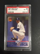 1994 TRIPLE PLAY OREL HERSHISER, #84, PSA 6, SALE! SALE! SALE! $6.99!!
