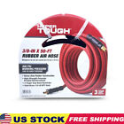 Rubber Air Hose 3/8" x 50' Extremely Flexible in -40°F Resists Ozone UV Abrasion