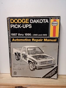 Haynes Dodge Dakota Pick-Ups 1987-1996 2WD 4WD Auto Repair Manual #30020 (1668) - Bild 1 von 3