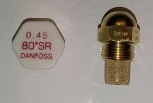 Danfoss Rundkopf Düse 0.45 gph. 80 Grad SR Öldüse z.B. für Weishaupt Purflam - Bild 1 von 2