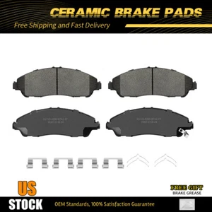Pastillas de freno delanteras de cerámica con conjunto de hardware para Acura MDX Honda Pilot Ridgeline - Imagen 1 de 6