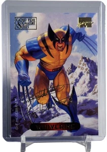 Wolverine Marvel Masterpieces 1994 Gold Foil Signature Series Card 137 Set Break - Bild 1 von 5