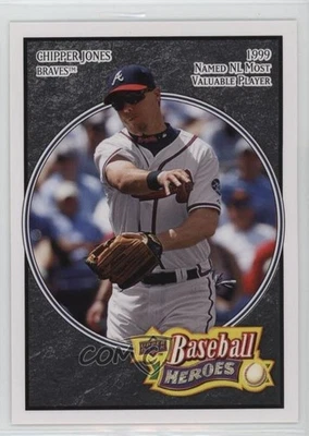 2008 Upper Deck Baseball Heroes Black Chipper Jones #6 HOF - Image 1 of 2