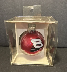 Dale Earnhardt Jr 8 Lampadina Vetro Decorazione Albero di Natale NASCAR Da Collezione Nuova - Foto 1 di 6