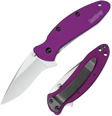 Cuchillo plegable asistido por cebolleta Kershaw 2,5" 420HC hoja de acero mango de aluminio Foto 1 de 4