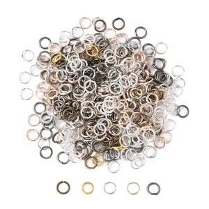 Iron Open Jump Rings Mixed-Colour Round 0.7x6mm Pack Of 500+ - Picture 1 of 1