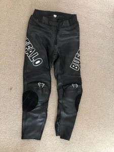 BUFFALO LEATHER TROUSERS FROM TWO PIECE SUIT SIZE 34" WAIST 42 SUITE SIZE - Picture 1 of 23