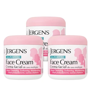 Jergens All-Purpose Face Cream 15oz (3-Pack) - Deep Cleansing & Smooth Skin - Picture 1 of 11