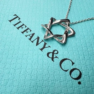 Tiffany & Co. Davidstern Halskette Anhänger sv925 mit Box außergewöhnlicher Zustand - Bild 1 von 17
