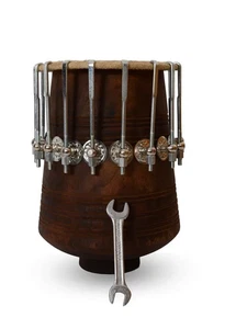Sheesham Wood Dayan Tabla Drum Folk Musical Percussion Instrument Nut, Bolt - Picture 1 of 6