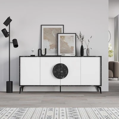 GORA Console 180 cm – Modern 4 Door Sideboard Cabinet for Living Room Storage - Image 1 of 4