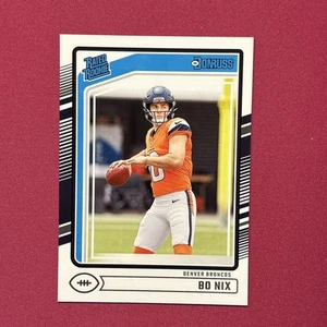 2024 Donruss #369 Bo Nix Rated Rookie Base Denver Broncos - Picture 1 of 6