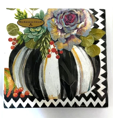 Servilleta de papel Mackenzie Childs Autumn Naturals paquete completo RETIRADO Foto 1 de 4