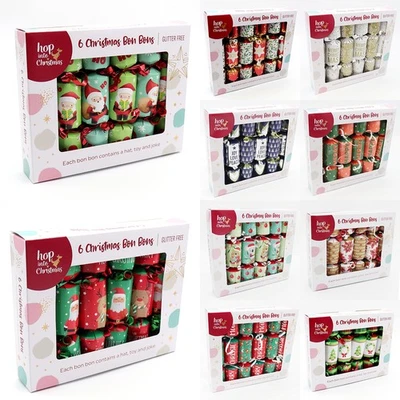 Paquete de 6 Bon Bon Set Navidad Bayas de Acebo Lujo Premium Galletas Juguete de Regalo Foto 1 de 2