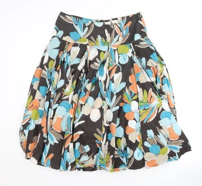 Linea Women's Multicoloured Floral Skirt Size 8 - Image 1 of 4