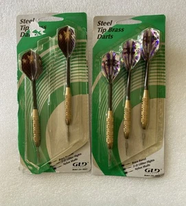 Steel Tip Brass Darts 5 PIECES - GLD Products - Picture 1 of 2