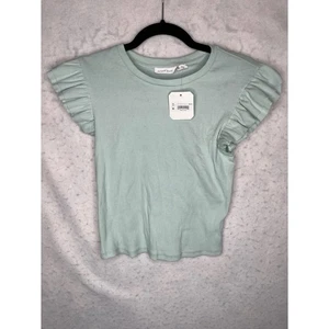 Altar’d State Top Damen Large grün tailliert Flatterärmel Shirt NEU $ 42 - Bild 1 von 11