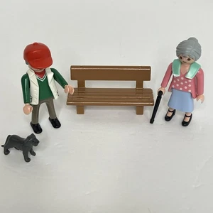 Playmobil 6549 Set Nonni Panca Cane Incompleto Così com'è - Foto 1 di 7