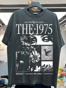 The 1975 Band Tour Graphic Short Sleeve Black Color Unisex Tshirt Men Women - Picture 1 of 2