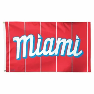 MIAMI MARLINS CITY MIAMI 3'X5' DELUXE FLAG NEW WINCRAFT ๐ - Picture 1 of 1