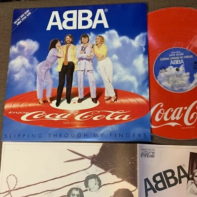ABBA Slipping Through My Fingers -2nd edition JAPAN-ONLY COLA PROMO LP PD-1005  - Image 1 of 4